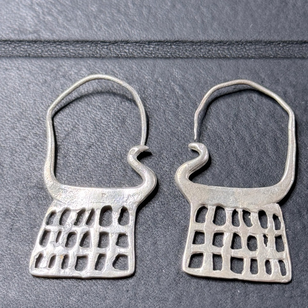 Sterling Silver Replica Egyptian earrings